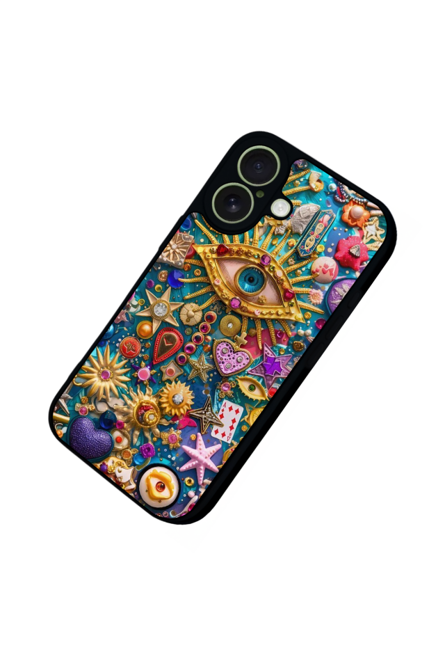 iPhone 17 Uyumlu Göz Tasarımlı Glossy Premium Kılıf