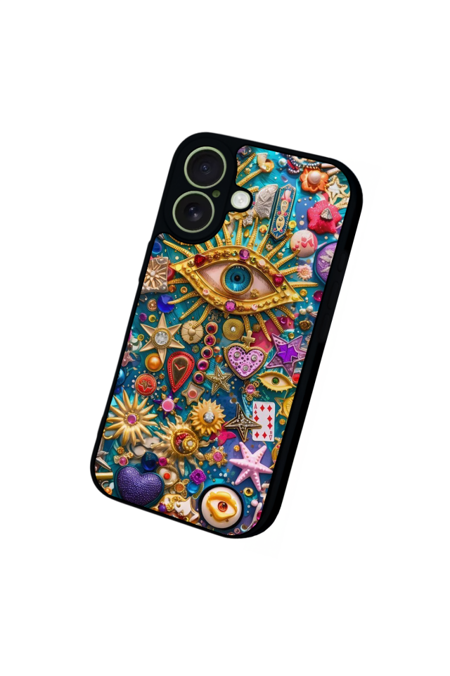iPhone 17 Uyumlu Göz Tasarımlı Glossy Premium Kılıf