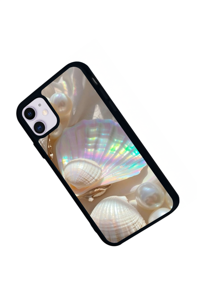 iPhone 11 Uyumlu  İnci Tasarımlı Glossy Premium Kılıf
