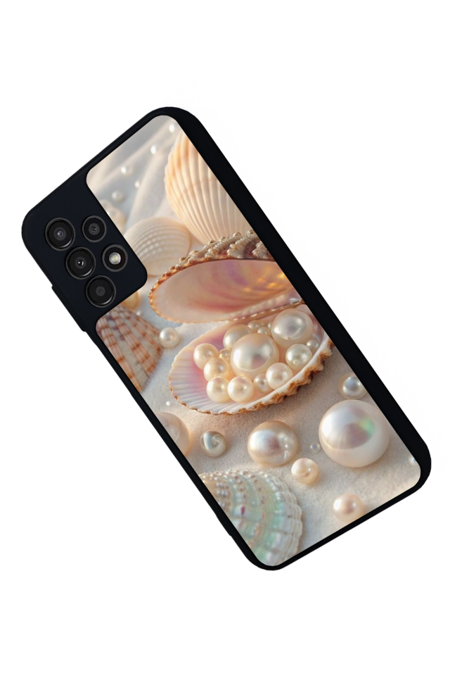 Samsung Galaxy A13 Uyumlu  İnci Tasarımlı Glossy Premium Kılıf