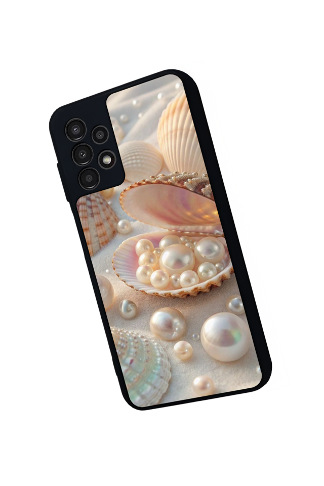 Samsung Galaxy A13 Uyumlu  İnci Tasarımlı Glossy Premium Kılıf