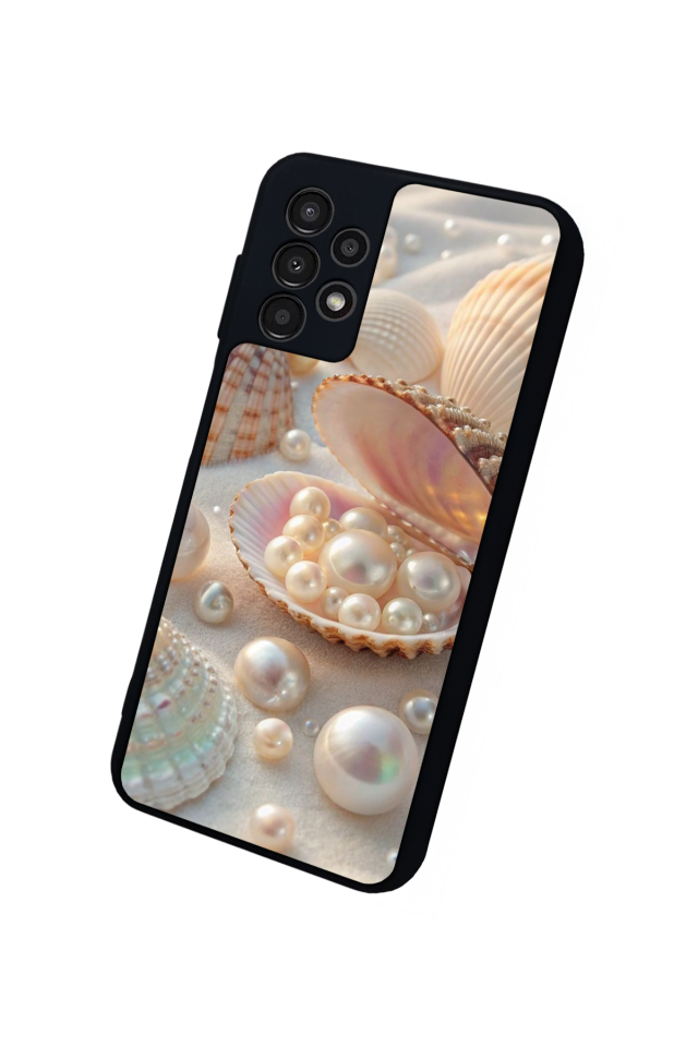 Samsung Galaxy A13 Uyumlu  İnci Tasarımlı Glossy Premium Kılıf