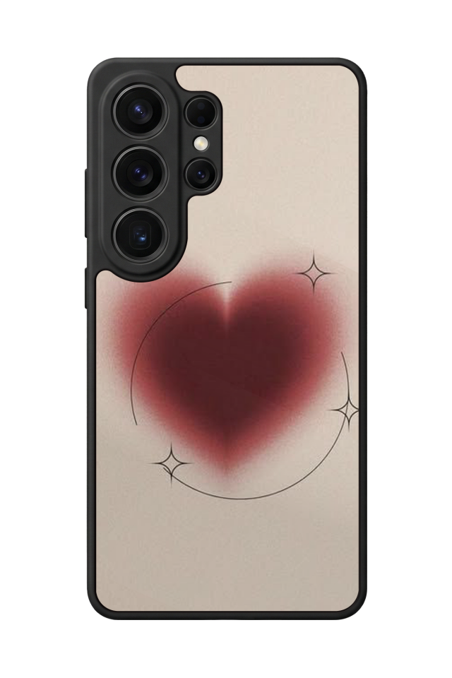 Samsung Galaxy S26 Ultra Uyumlu Kalp Love Tasarımlı Glossy Premium Kılıf