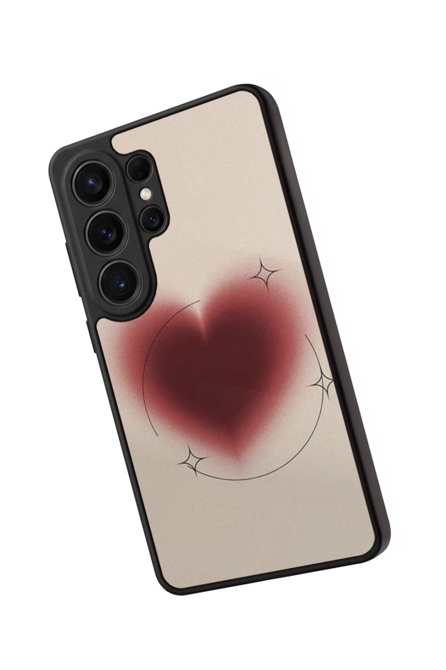 Samsung Galaxy S26 Ultra Uyumlu Kalp Love Tasarımlı Glossy Premium Kılıf