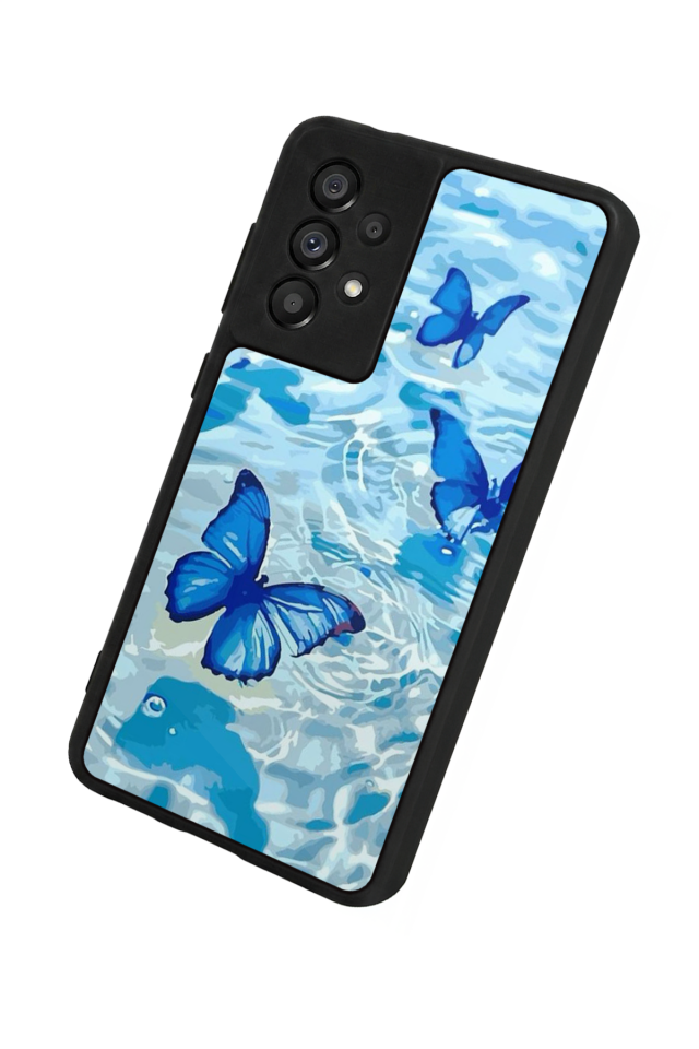 Samsung Galaxy A73 Uyumlu Kelebek Tasarımlı Glossy Premium Kılıf