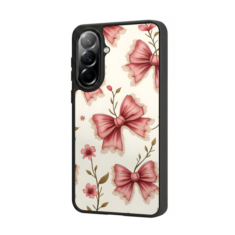 Samsung Galaxy A57 Uyumlu Kurdele Tasarımlı Glossy Premium Kılıf