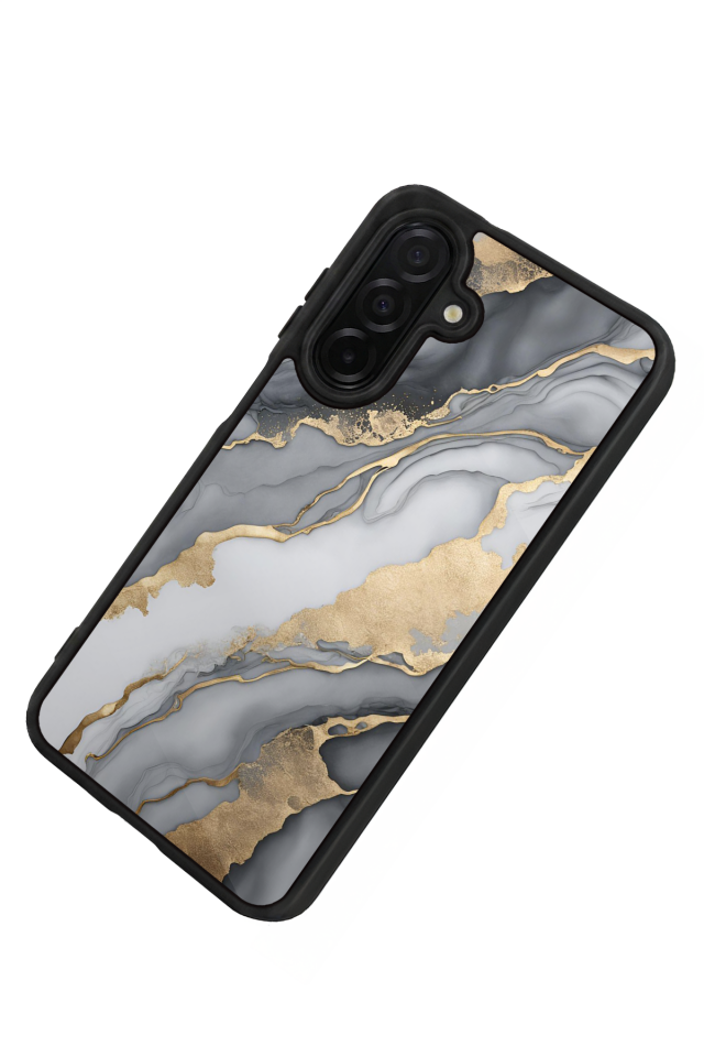 Samsung Galaxy A26 Uyumlu Mermer Marble Tasarımlı Glossy Premium Kılıf