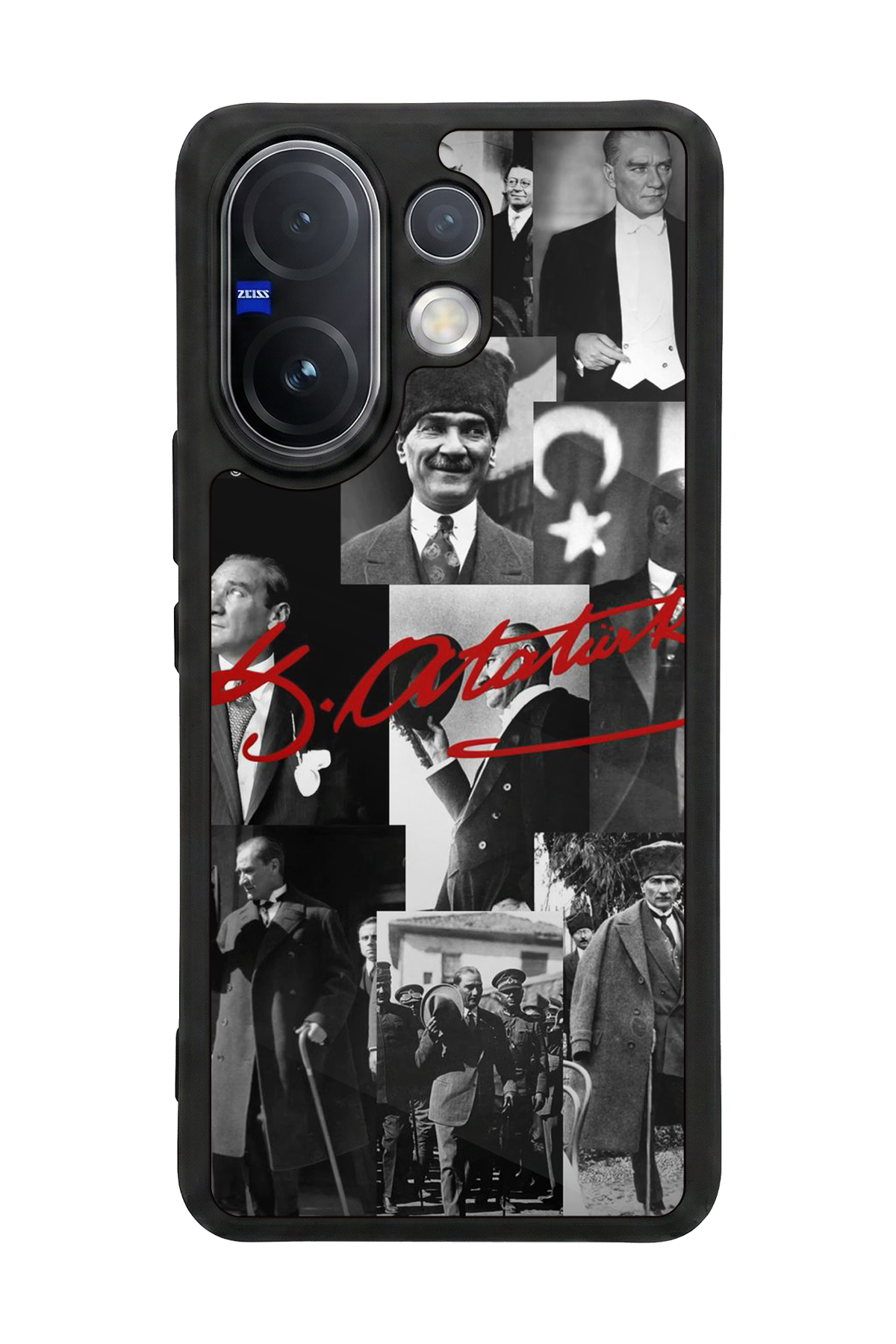 Vivo V60 Uyumlu Mustafa Kemal Ataturk Tasarımlı Glossy Premium Kılıf