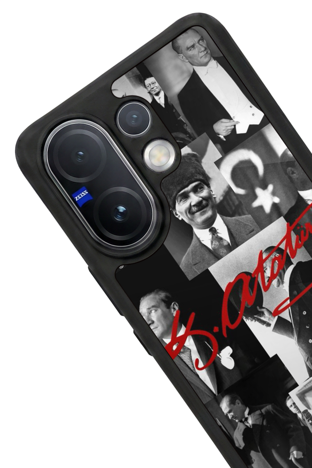 Vivo V60 Uyumlu Mustafa Kemal Ataturk Tasarımlı Glossy Premium Kılıf