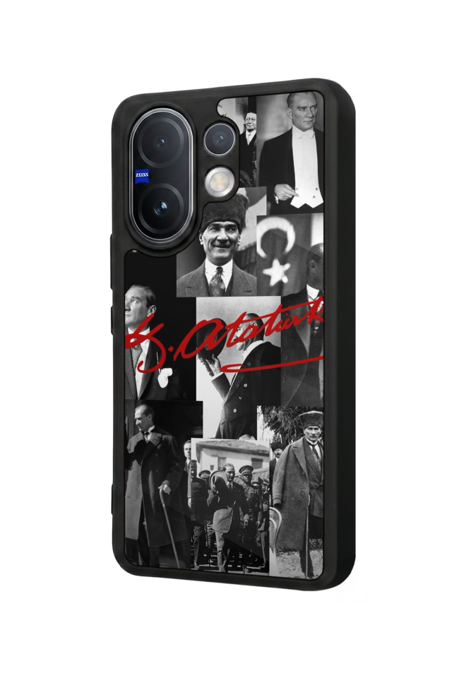 Vivo V60 Uyumlu Mustafa Kemal Ataturk Tasarımlı Glossy Premium Kılıf