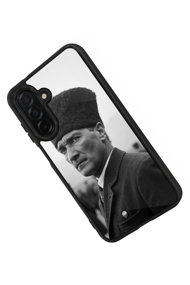 Samsung Galaxy A56 Uyumlu Mustafa Kemal Ataturk Tasarımlı Glossy Premium Kılıf