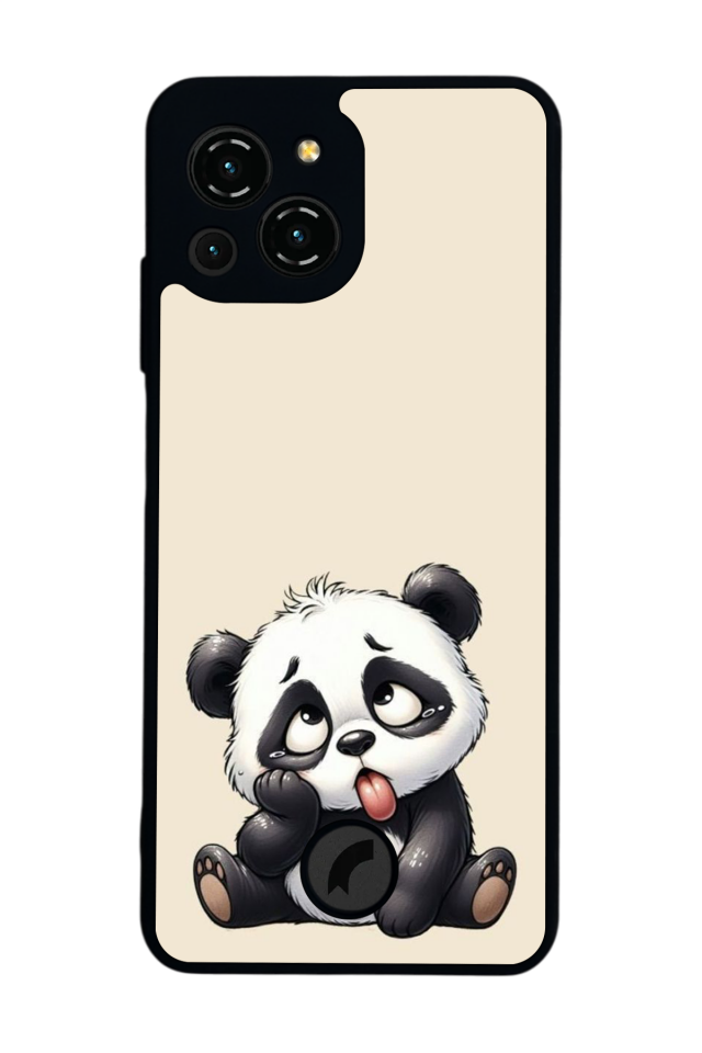 Reeder S23 Pro Max Uyumlu Panda Tasarımlı Glossy Premium Kılıf