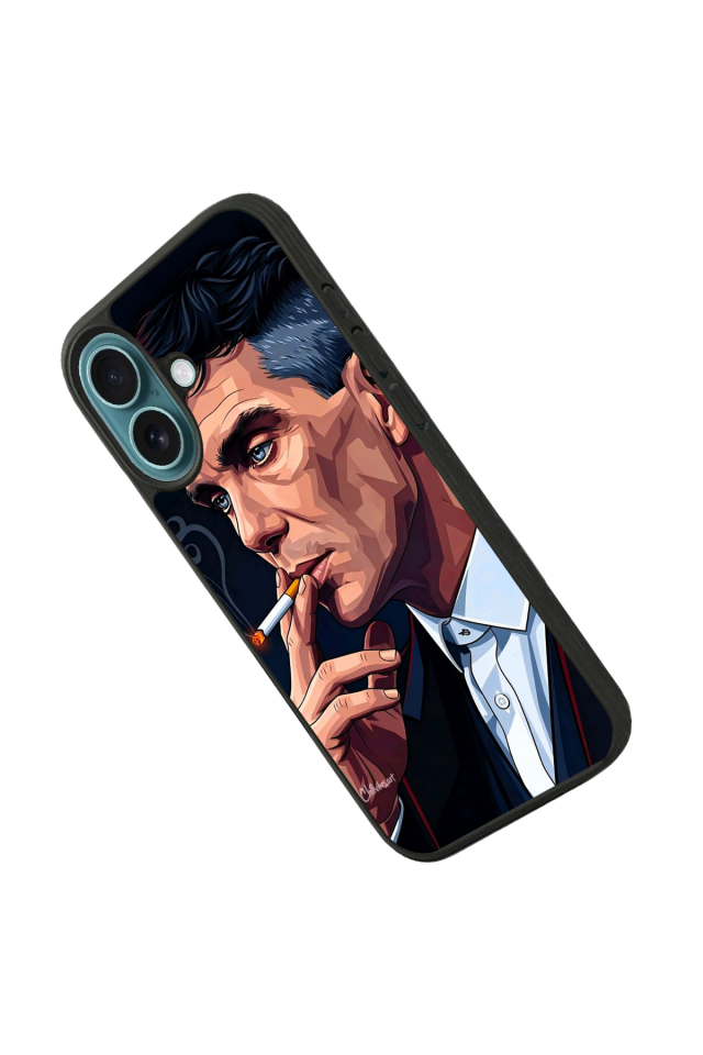 iPhone 16 Uyumlu Peaky Blinders Tasarımlı Glossy Premium Kılıf