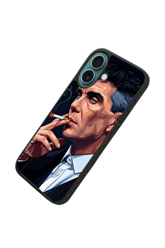 iPhone 16 Uyumlu Peaky Blinders Tasarımlı Glossy Premium Kılıf