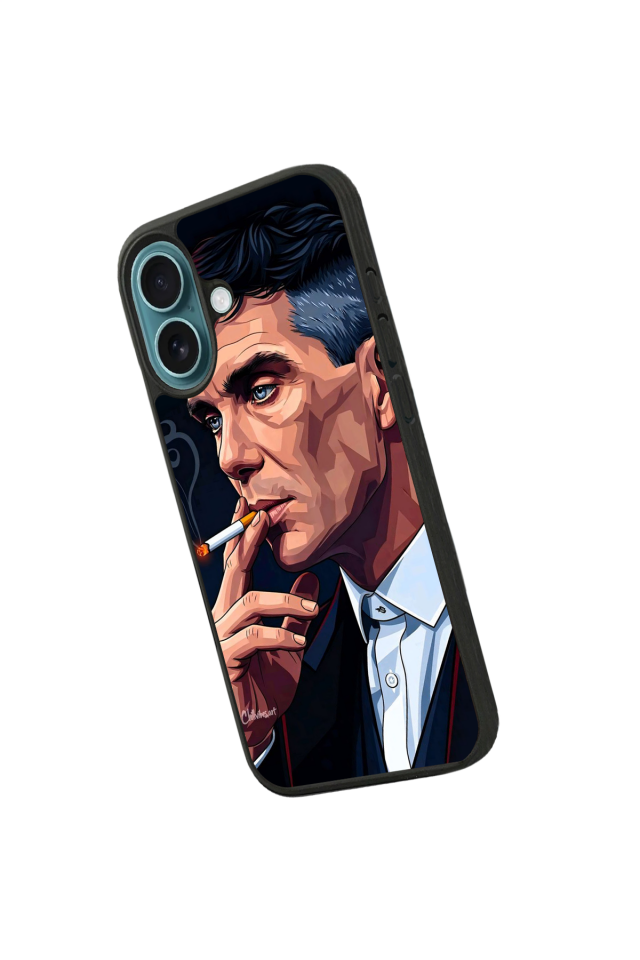 iPhone 16 Uyumlu Peaky Blinders Tasarımlı Glossy Premium Kılıf