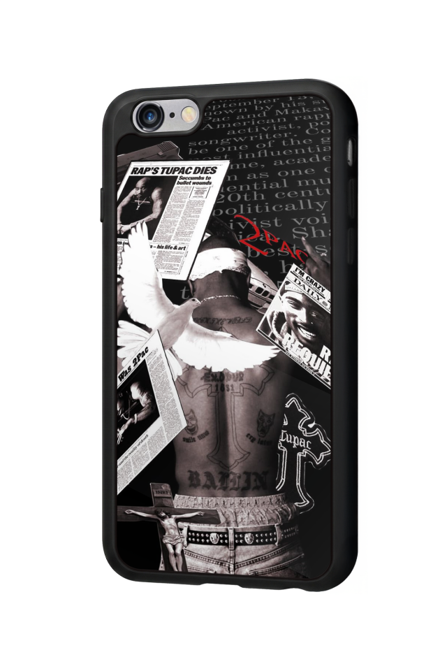 iPhone 6 Plus Uyumlu Tupac Tasarımlı Glossy Premium Kılıf