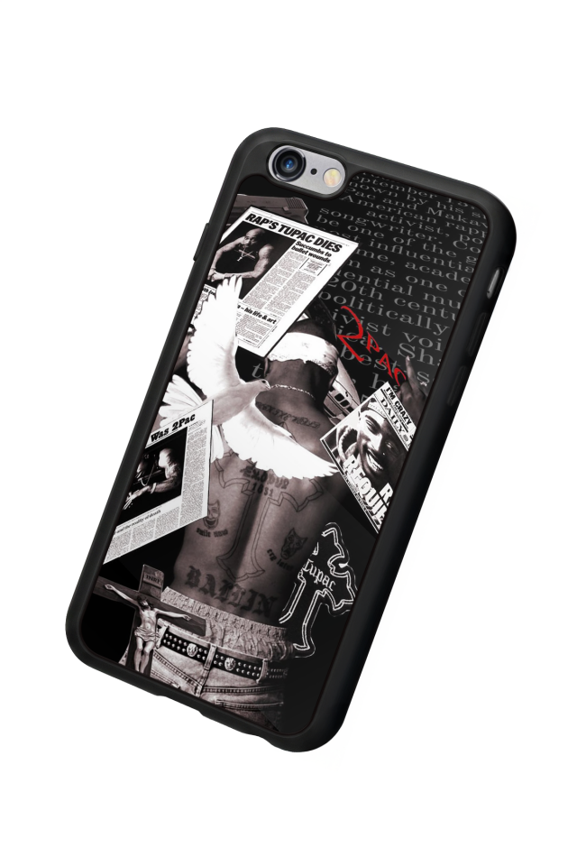 iPhone 6 Plus Uyumlu Tupac Tasarımlı Glossy Premium Kılıf