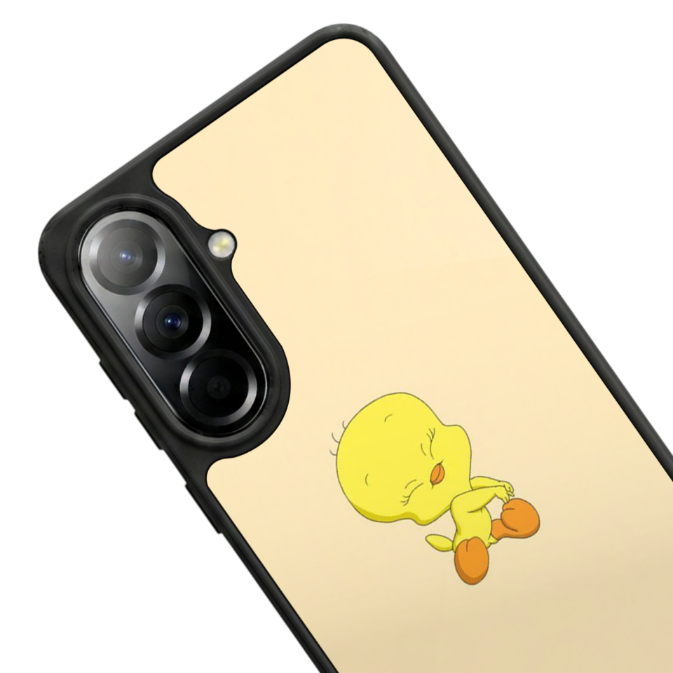Samsung Galaxy A37 Uyumlu Tweety Tasarımlı Glossy Premium Kılıf
