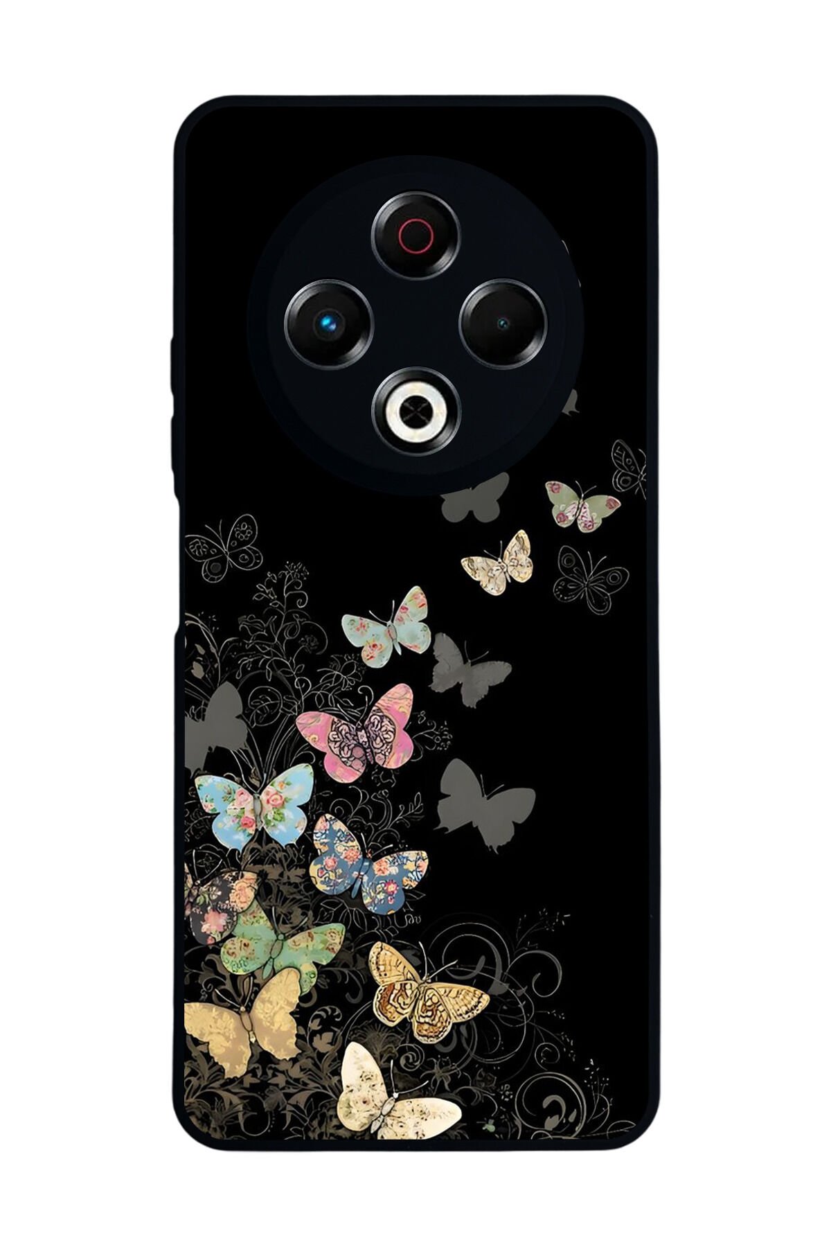 Tecno Spark 30 Uyumlu Kelebek Tasarımlı Glossy Premium Kılıf