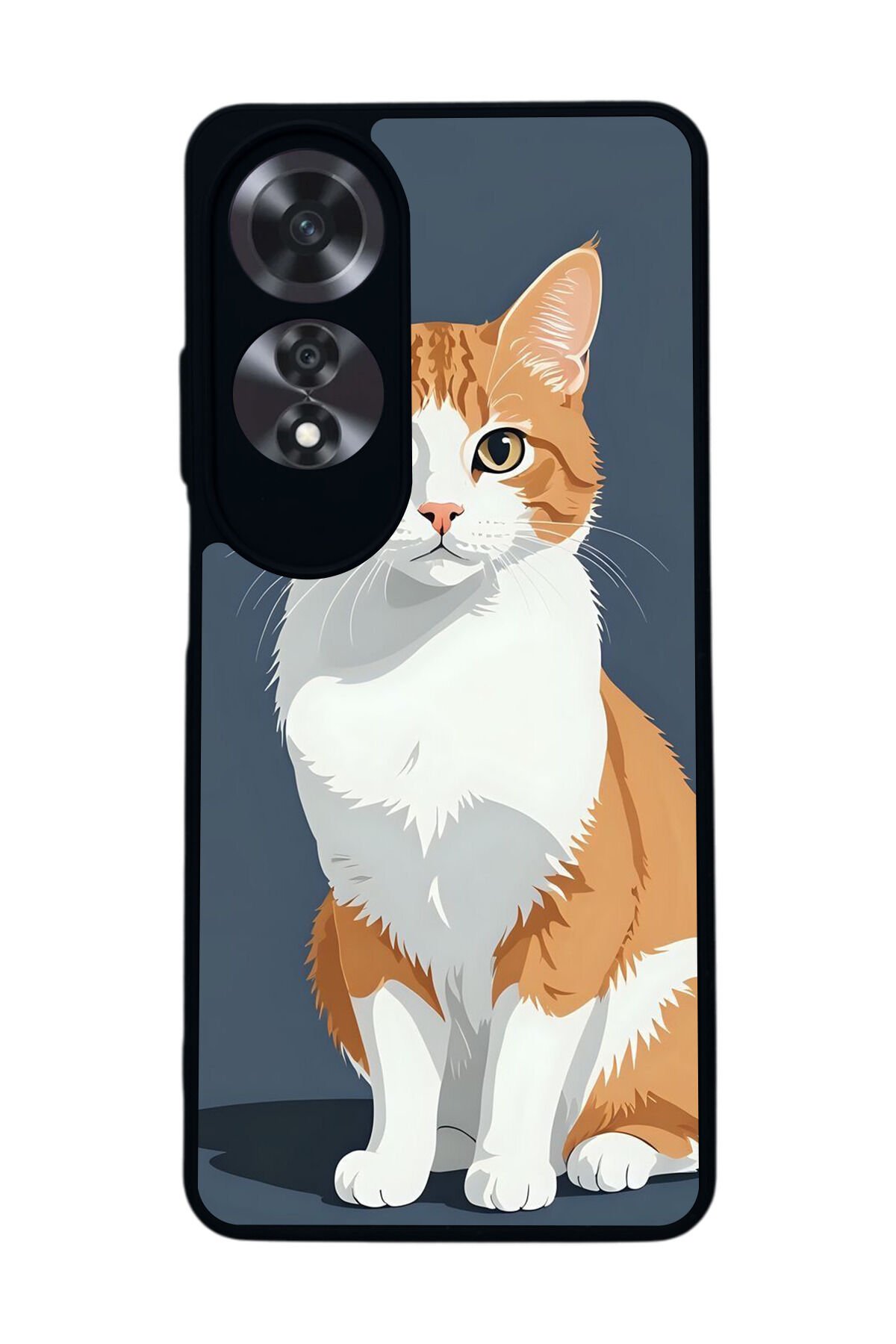 Oppo A60 Mat Siyah uyumlu Kılıf – Yumuşak Silikon, Koruyucu, Şok Emici Kapak