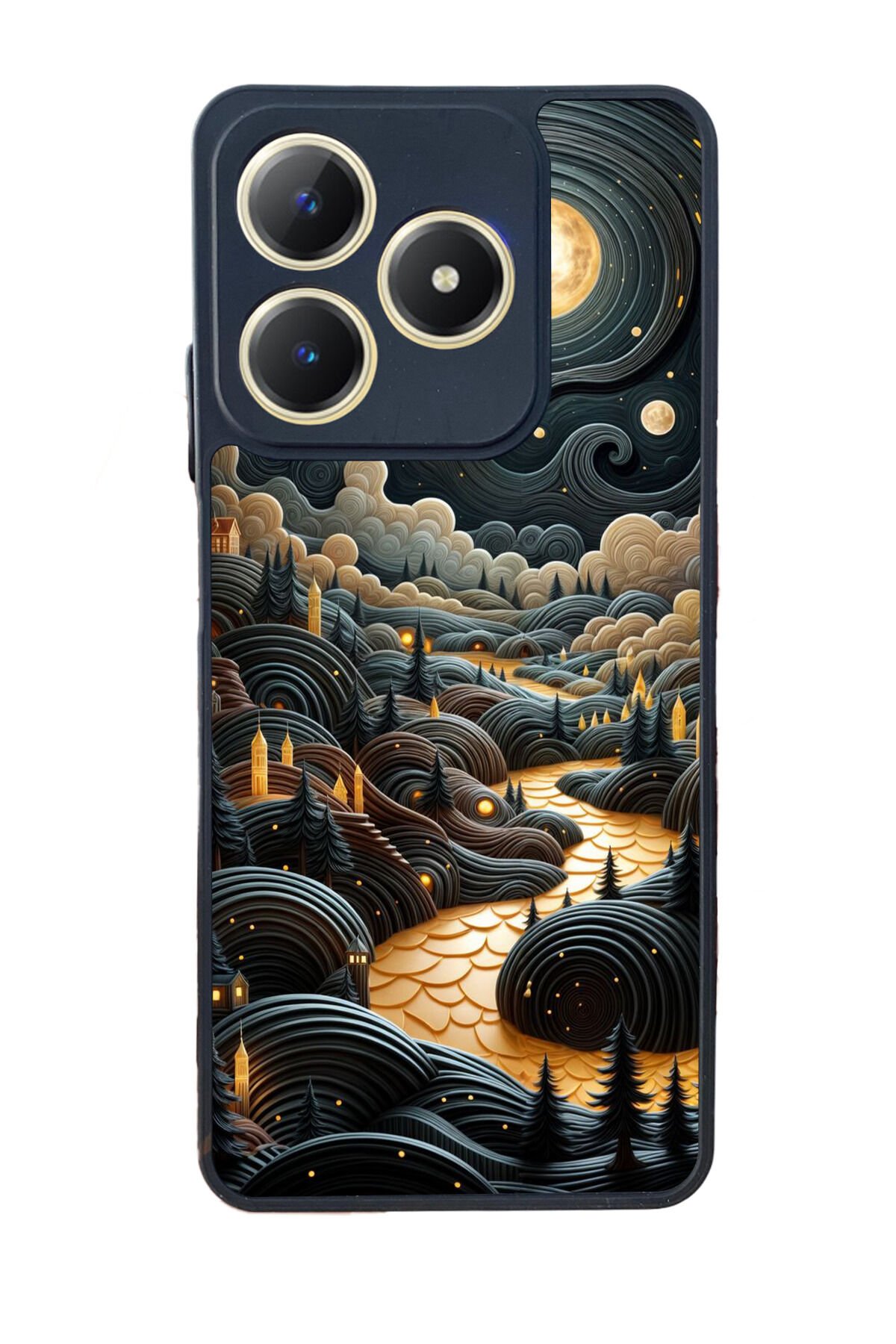 Realme C63 Mat Uyumlu Siyah Kılıf – Yumuşak Silikon, Koruyucu, Şok Emici Kapak