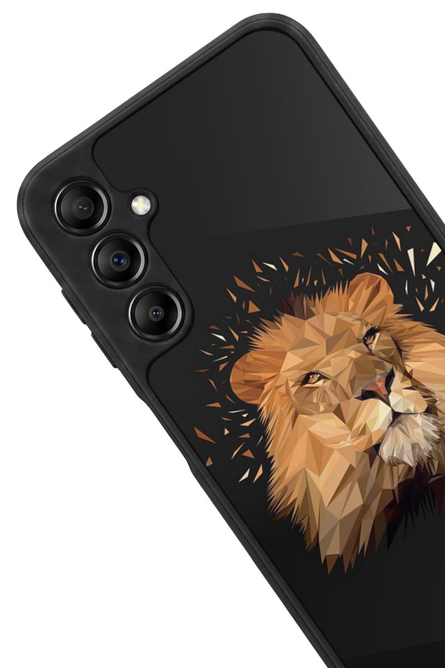 Samsung Galaxy A14 Uyumlu Aslan Tasarımlı Glossy Premium Kılıf