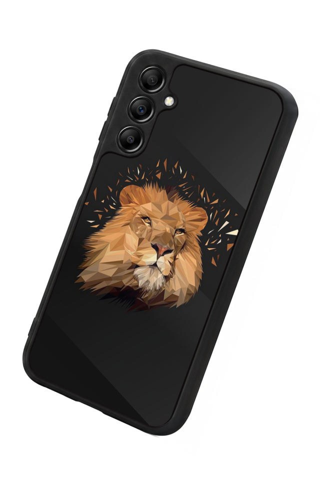 Samsung Galaxy A14 Uyumlu Aslan Tasarımlı Glossy Premium Kılıf