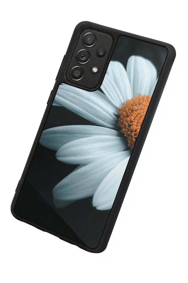 Samsung Galaxy A72 Uyumlu Cicek Tasarımlı Glossy Premium Kılıf