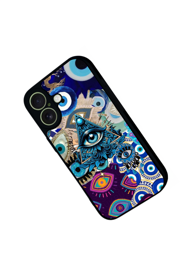 iPhone 17 Uyumlu Göz Tasarımlı Glossy Premium Kılıf