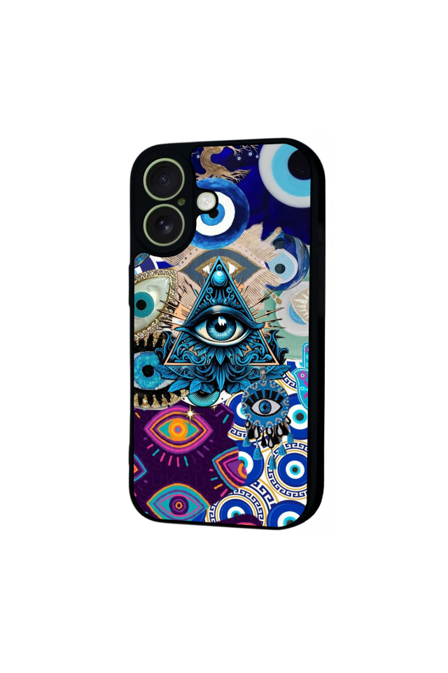 iPhone 17 Uyumlu Göz Tasarımlı Glossy Premium Kılıf