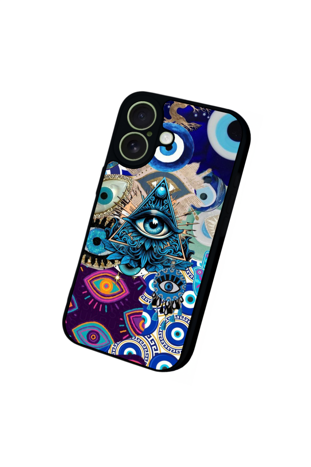 iPhone 17 Uyumlu Göz Tasarımlı Glossy Premium Kılıf