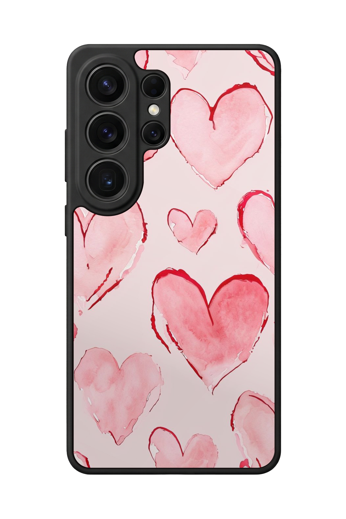 Samsung Galaxy S26 Ultra Uyumlu Kalp Love Tasarımlı Glossy Premium Kılıf