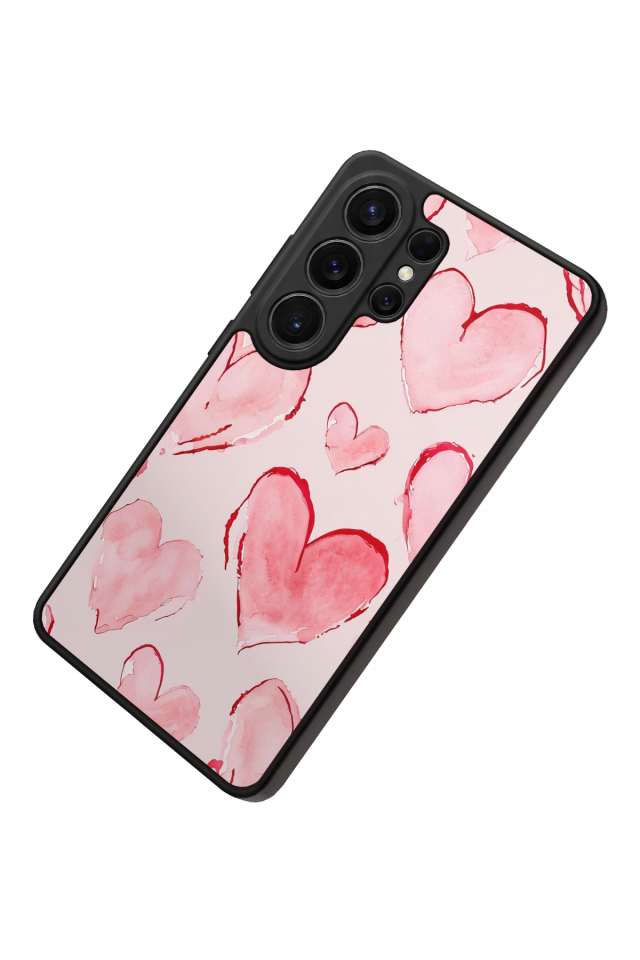 Samsung Galaxy S26 Ultra Uyumlu Kalp Love Tasarımlı Glossy Premium Kılıf
