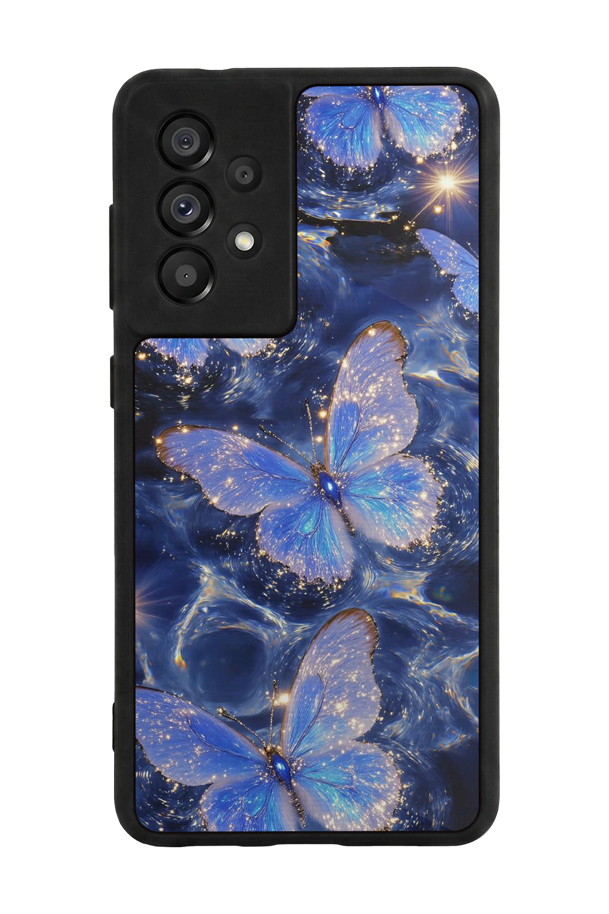 Samsung Galaxy A73 Uyumlu Kelebek Tasarımlı Glossy Premium Kılıf