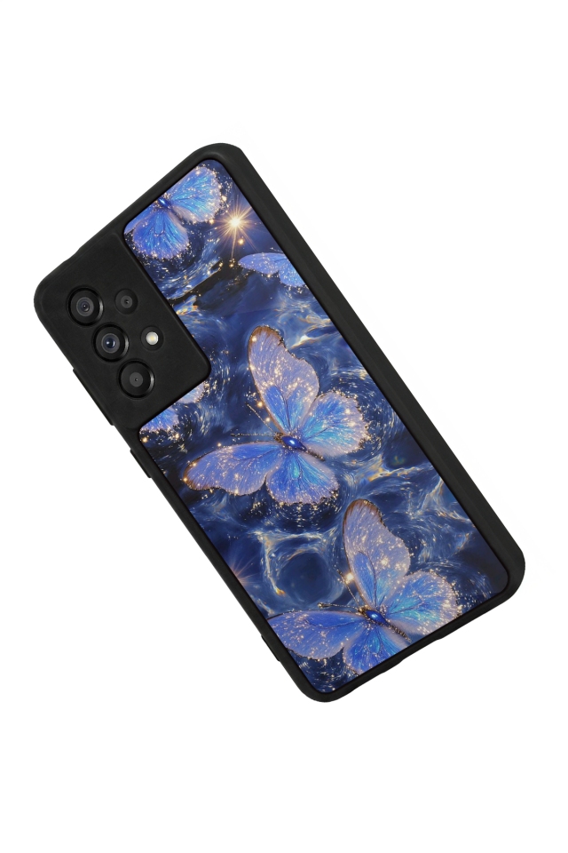 Samsung Galaxy A73 Uyumlu Kelebek Tasarımlı Glossy Premium Kılıf