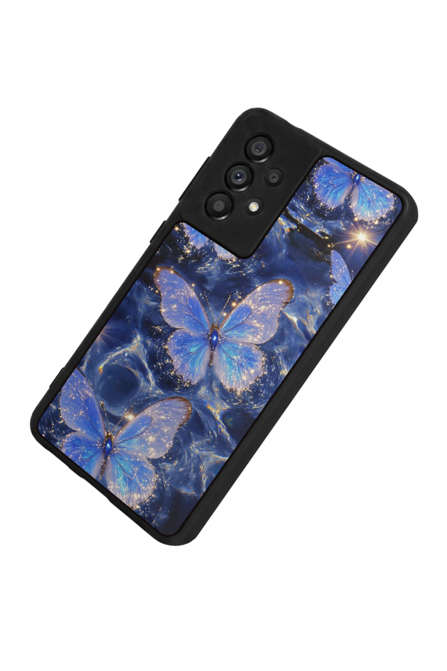 Samsung Galaxy A73 Uyumlu Kelebek Tasarımlı Glossy Premium Kılıf