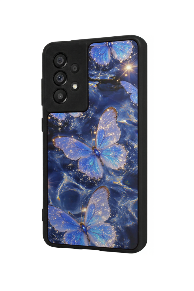 Samsung Galaxy A73 Uyumlu Kelebek Tasarımlı Glossy Premium Kılıf
