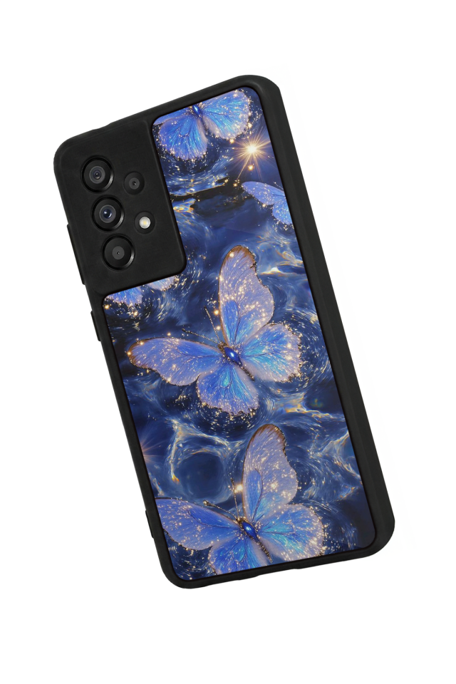 Samsung Galaxy A73 Uyumlu Kelebek Tasarımlı Glossy Premium Kılıf