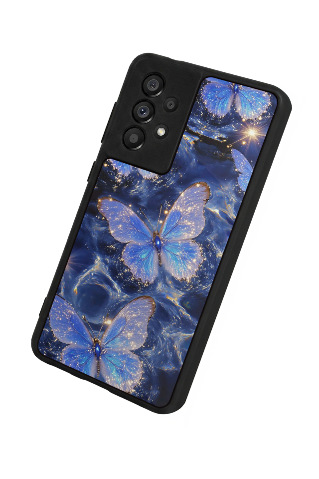 Samsung Galaxy A73 Uyumlu Kelebek Tasarımlı Glossy Premium Kılıf