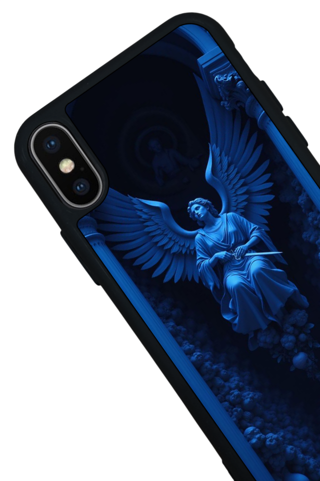 iPhone XS Max Uyumlu Melek Tasarımlı Glossy Premium Kılıf