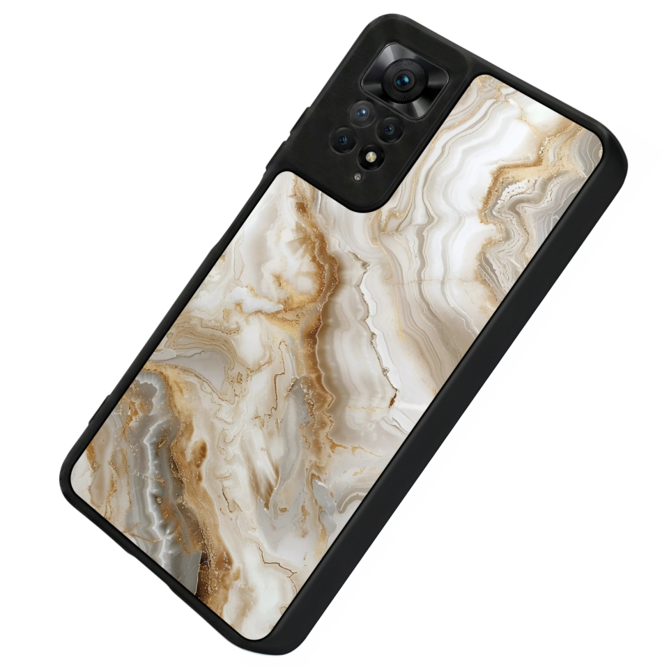 Xiaomi Redmi Note 12 Pro Uyumlu Mermer Marble Tasarımlı Glossy Premium Kılıf
