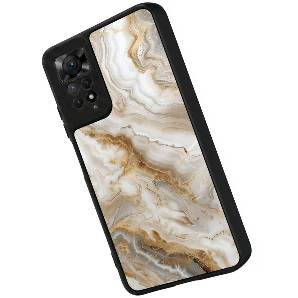 Xiaomi Redmi Note 12 Pro Uyumlu Mermer Marble Tasarımlı Glossy Premium Kılıf