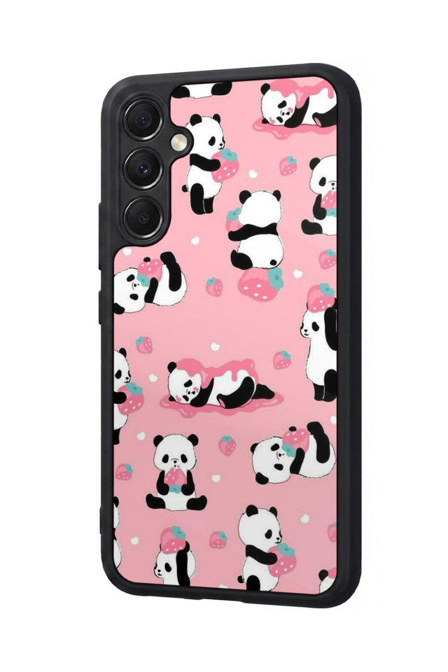 Samsung Galaxy A34 Uyumlu Panda Tasarımlı Glossy Premium Kılıf
