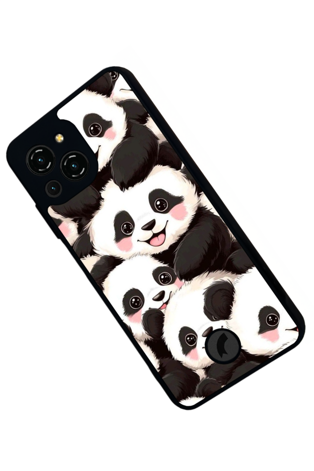 Reeder S23 Pro Max Uyumlu Panda Tasarımlı Glossy Premium Kılıf