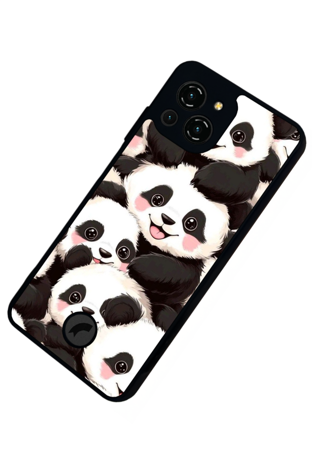 Reeder S23 Pro Max Uyumlu Panda Tasarımlı Glossy Premium Kılıf