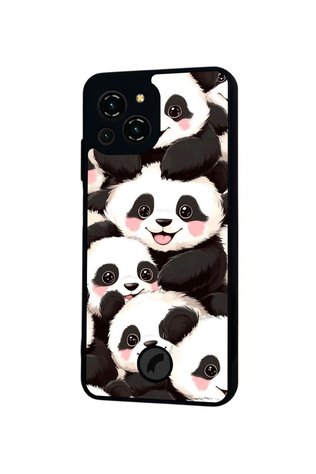 Reeder S23 Pro Max Uyumlu Panda Tasarımlı Glossy Premium Kılıf
