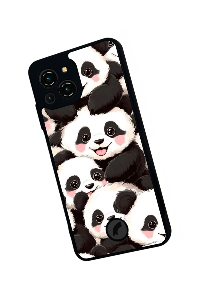 Reeder S23 Pro Max Uyumlu Panda Tasarımlı Glossy Premium Kılıf