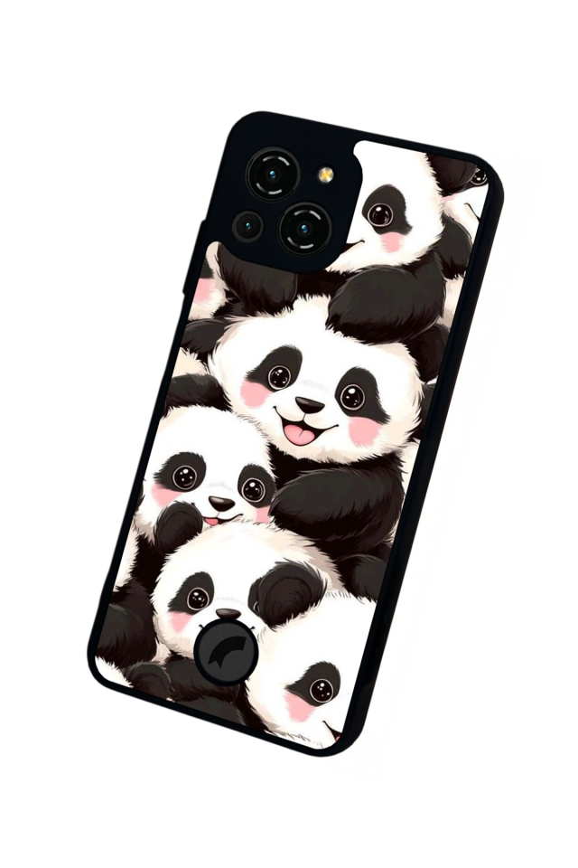 Reeder S23 Pro Max Uyumlu Panda Tasarımlı Glossy Premium Kılıf