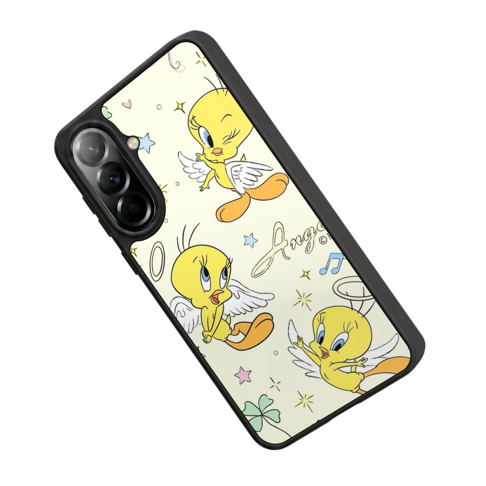 Samsung Galaxy A37 Uyumlu Tweety Tasarımlı Glossy Premium Kılıf