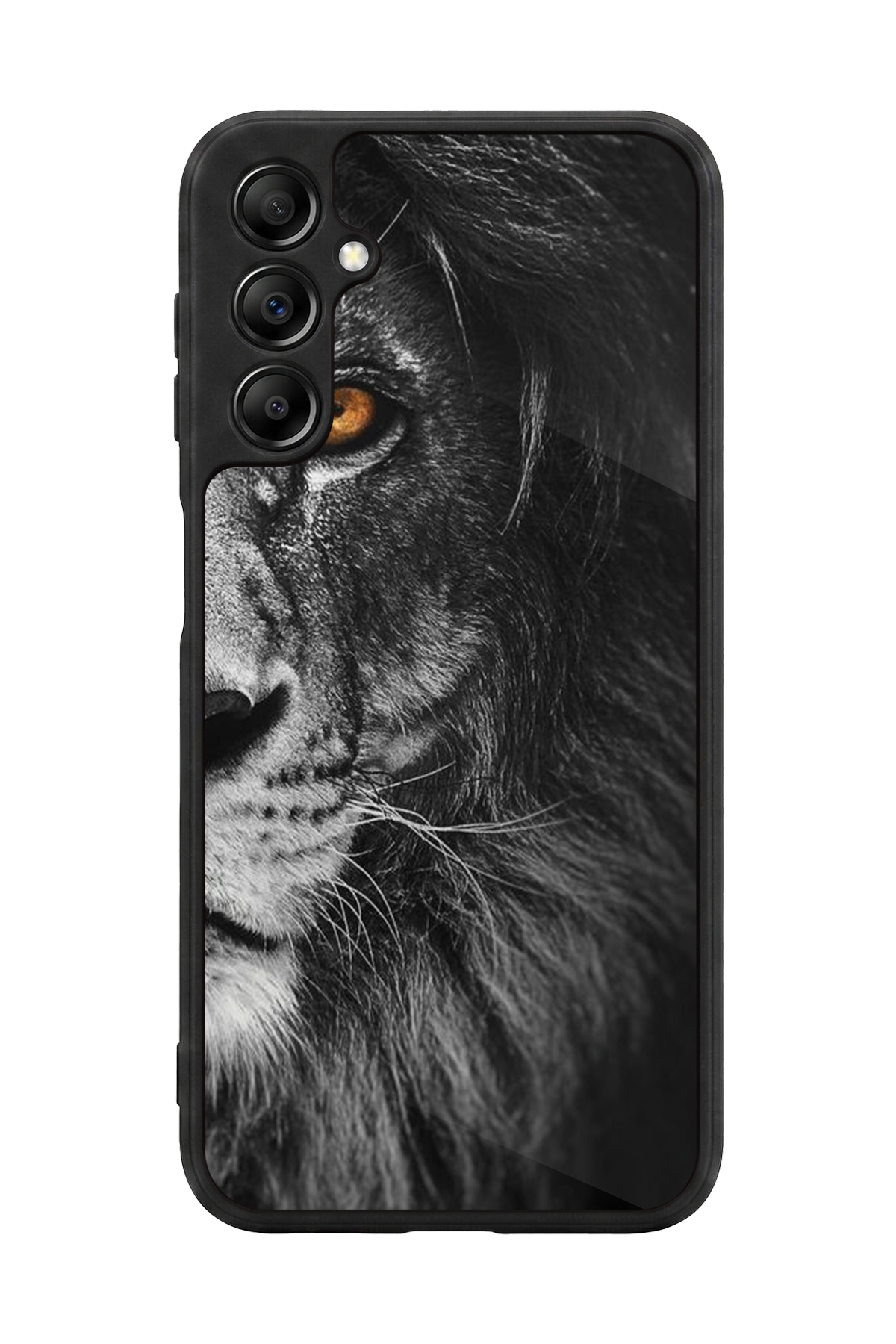 Samsung Galaxy A14 Uyumlu Aslan Tasarımlı Glossy Premium Kılıf